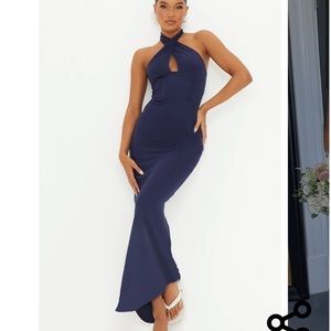 Cross Front corset detail gown